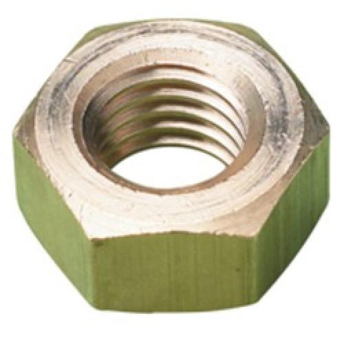 2BA       HEX FULL NUTS  BRASS S/COL