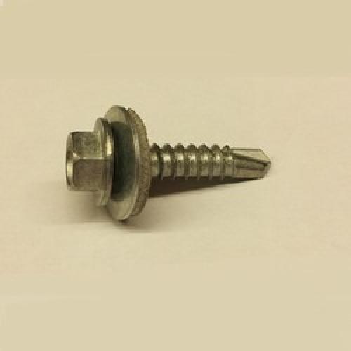 5.5 X 38 SELF DRILL SCREW  LIGHT SECT c/w 16mm WASH