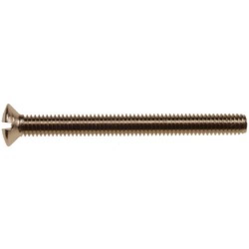 M3.5 x 50    BRASS NICKEL  SLOT RAISED CSK MT SCREW