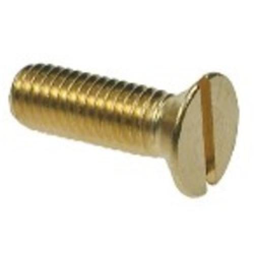 4BA      x 2     BRASS  SLOT CSK HD    MT SCREWS
