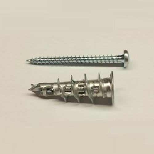 METAL PLASTERBOARD FIXING  c/w 50mm SCREW Ref: JJP30
