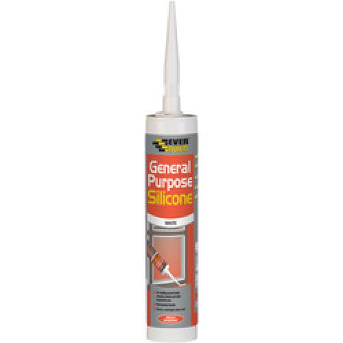 WHITE GENERAL PURPOSE SILICONE SEALANT  300ml