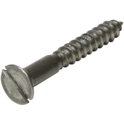 No10 x 1     M/S S/COL  SLOT CSK WOODSCREW