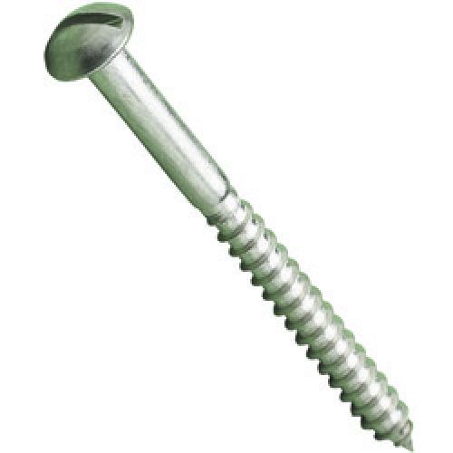No8  x 3         A2 ST/ST  SLOT ROUND HD WOODSCREWS