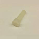 M3  x 15     WHITE NYLON  SLOT CHEESE HD SCREW