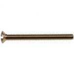 M3.5 x 75    BRASS NICKEL  SLOT RAISED CSK MT SCREW