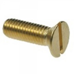 M6   x 10        BRASS  SLOT CSK HD    MT SCREWS