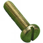 M4   x 25        BRASS  SLOT PAN HD    MT SCREWS