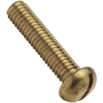 0BA      x 1/2   BRASS  SLOT ROUND HD  MT SCREWS