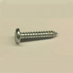 No6  x 1     STEEL BZP SLOT PAN     SELF TAPPERS