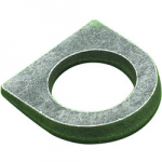 M12 (1/2) TAPER WASHER M.I. ZINC  "D"SHAPE 6.5Dg